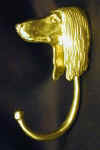 Afghan Hound Head Hook, side view