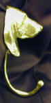 Basset Hound Head Hook, side view