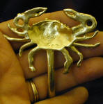 Blue Crab J Hook, back view