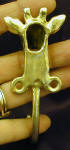 Giraffe Head Hook, back view