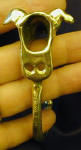 Italian Greyhound Head Hook, back view