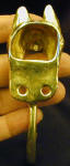 Siberian Husky Head Hook, back view