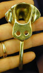 Vizsla Head Hook, back view