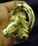 Icelandic Horse Small Door Knocker, 3/4 view