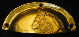 Hunting Horse Horizontal Drawer Pull