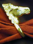 Icelandic Horse Napkin Ring, side view