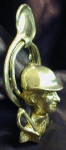 Huntswoman Door Knocker, side view