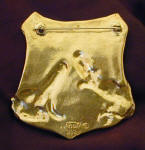 Amphibian Egg Mass Monitor badge, back view