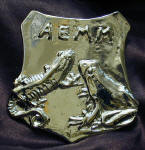 Amphibian Egg Mass Monitor badge, nickel plated