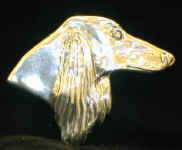 Sterling Silver Saluki Pin