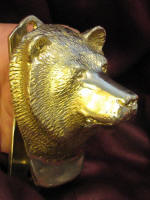 Bear Large Door Knocker, other 3/4 view