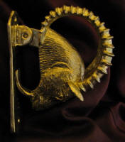 Ibex Large Door Knocker, side view