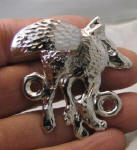 Fox Finger Pull, Nickel Plated