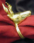 Deer Napkin Ring, side view