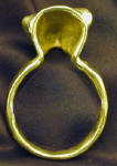 Ferret Napkin Ring, back view