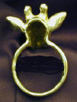 Giraffe Napkin Ring, back view