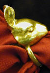 Rabbit Napkin Ring, side view