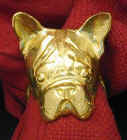 French Bulldog napkin ring