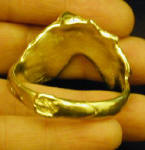 Custom Airedale Napkin Ring, back view