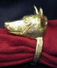 Basenji Napkin Ring, side view
