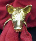 Basenji Napkin Ring, front view