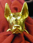 Doberman, cropped, napkin ring