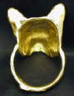 French Bulldog napkin ring, back view