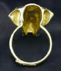 Great Dane (cropped ears) Napkin Ring, back view