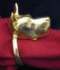 Great Dane (cropped ears) Napkin Ring, side view