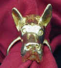 Great Dane (cropped ears) Napkin Ring, front view