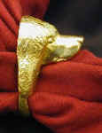 Irish Water Spaniel Napkin Ring, side view