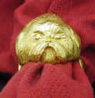 Shih Tzu Napkin Ring, clipped