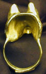 Siberian Husky Napkin Ring, back view
