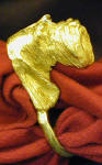 Italian Spinone Napkin Ring, side view