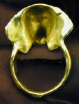 Vizsla Napkin Ring, back view