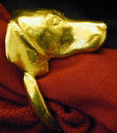 Vizsla Napkin Ring, side view