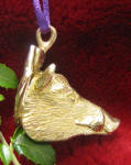 Wild Boar Ornament, side view