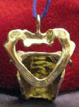 Bulldog Ornament, back view