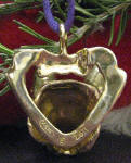 German Shepherd Ornament, back view