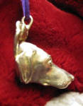 Vizsla Ornament, side view