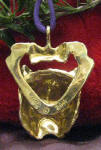 Westie Ornament, back view