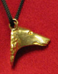 Borzoi Ornament, side view