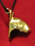 Bull Terrier Pendant, side view