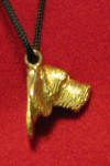 German Wirehaired Pointer Pendant, side view