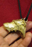 Irish Wolfhound Pendant, other side view