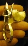 Great Dane, cropped, Scarf Ring, 3/4 view