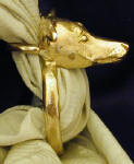 Italian Greyhound Scarf Ring, side view