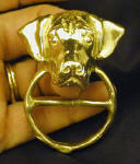 Rhodesian Ridgeback Scarf Ring, in hand