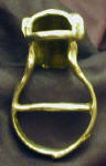 Scottish Deerhound Scarf Ring, back view