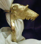 Scottish Deerhound Scarf Ring, side view
